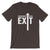 Emergency Exit Here / Dark Unisex Short Sleeve T-Shirt