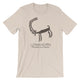 Long Horn Petroglyph / Light Unisex Short Sleeve T-Shirt