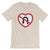 No U Turn, Color / Light Unisex Short Sleeve T-Shirt